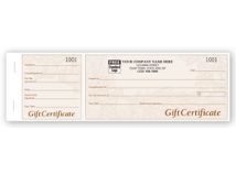 Harvest Gift Certificates, Booked, Light Burgundy