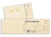 Gift Certificates - Ivory Foil Embossed Gift Certificate