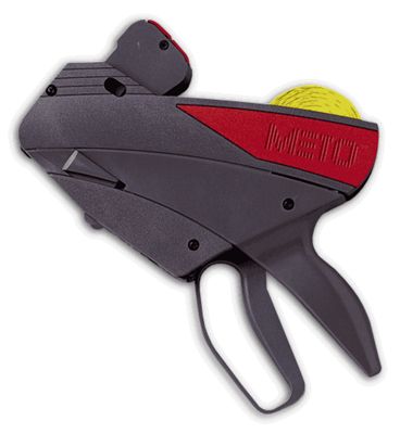 METO 1-Line, 6-Character Gun With Yellow Labels 8526