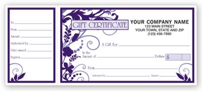 Gift Certificates, Wisteria 868