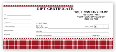 Gift Certificates, Carmen 879