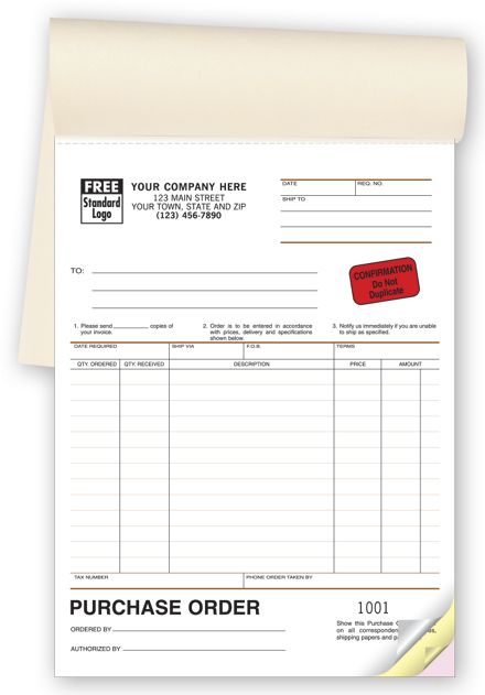 Purchase Orders, Classic Design, Booked