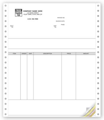 Invoices, Continuous, Classic 9042