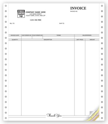 Invoices, Continuous, Classic 9059