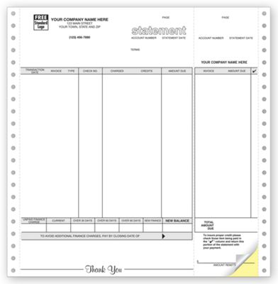 Statements, Continuous, Classic 9072