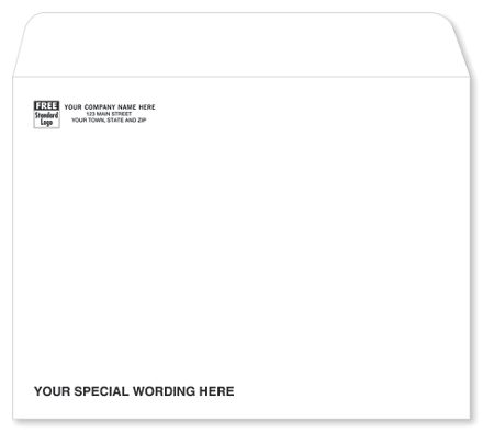 White Mailing Envelope 9 X 12, Gummed Seal