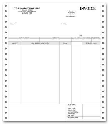 Continuous Invoice 9137