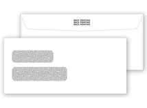 2-Window Confidential Envelope 9 x 4-1/8, Back Printing