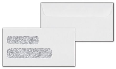 Double Window Confidential Envelope 6-7/8 x 3-5/8