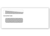Double Window Envelope 8 5/8 x 3 5/8, Gummed Seal