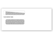 Double Window Envelope 8 5/8 x 3 5/8, Gummed Seal