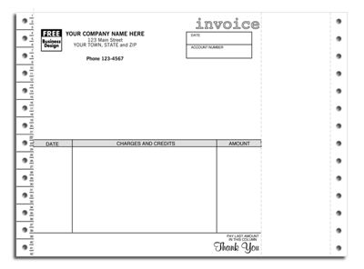 Classic Continuous Invoice 9160
