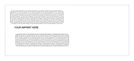Double Window Confidential Envelopes 8-5/8 x 3-5/8
