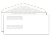 Double Window Envelope 8 5/8 X 3 5/8, Gummed Seal