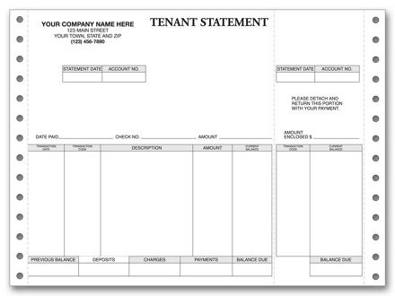 Continuous Tenant Statement
