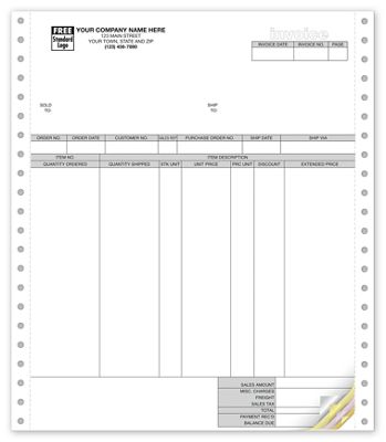 Classic Continuous Invoice 9190