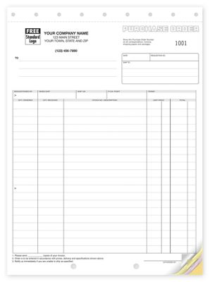  Purchase Orders, Classic Design, Large Format 92