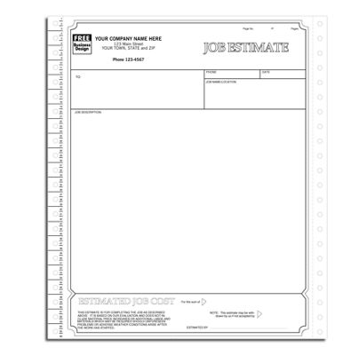 Classic Continuous Job Estimate 9255