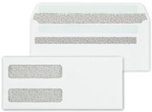 #9 Double Window Confidential Self Seal Envelope