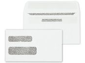 Double Window Envelope Self Seal 6 3/16 x 3 9/16