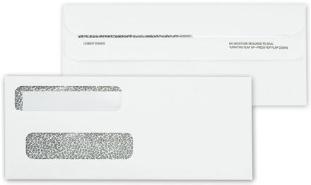 Confidential 2-Window Envelope Self Seal 8-5/8 x 3-5/8