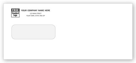 Single Window Envelope, Gummed Seal, Small Window