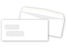 Double Window Confidential Envelope 9 x 4-1/8, Blank