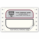 Mailing Labels, Continuous, White w/ Gray Return Area 9374