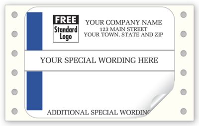 Continuous Mailing Label with Special Wording