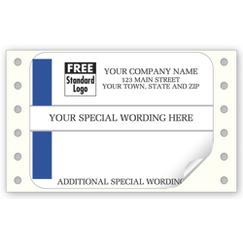 Continuous Mailing Label with Special Wording