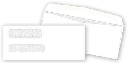 2-Window Confidential Gummed Envelope 8-5/8 x 3-5/8