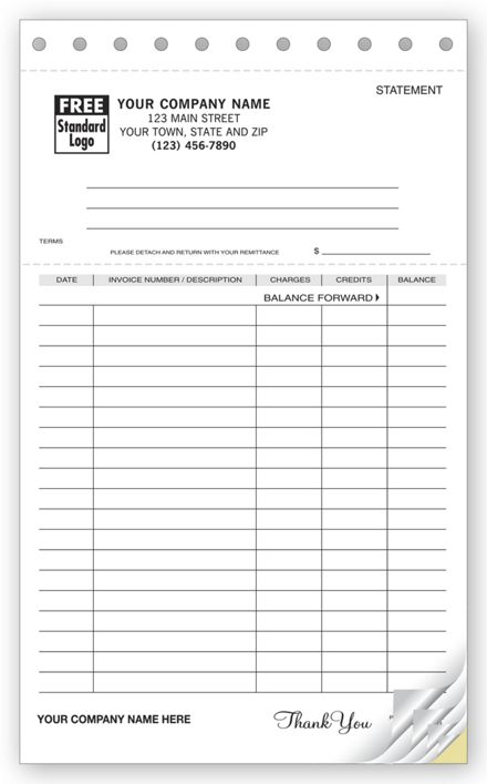 Classic Lined Statements with Ledger