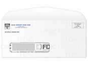 24# White FDIC Tint #10 Window Envelope