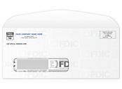 24# White FDIC Tint #10 Window Envelope 9 1/2 X 4 1/8