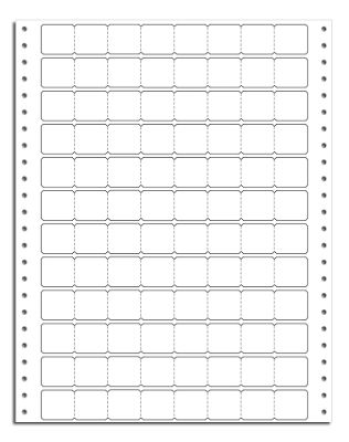 Pricing Labels, Continuous, 9 Carrier, Stock/Blank 9865