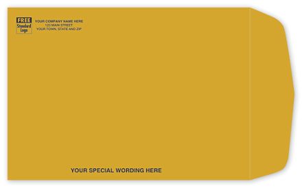 10 1/2 x 7 1/2 KRAFT BOOKLET ENVELOPE