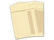 One-Write Ledger Cards