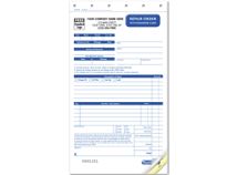 Repair Order with Reminder Card, Carbonless, Compact