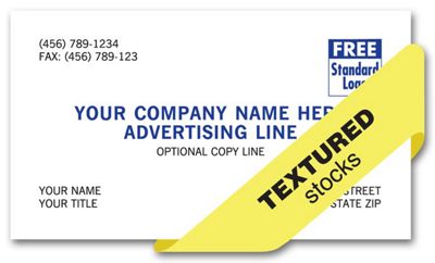 Preferred Business Cards, 1 or 2 ink colors, textured stocks BC600