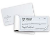Contemporary Gift Certificates, Booked, Carbonless