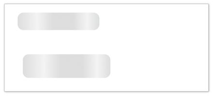 Double Window Confidential Envelope 8 3/4 X 3 3/4
