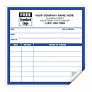 Large Service Record Labels, White with Blue Border CL12