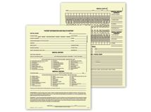 Dental Exam Record, Single Sheet