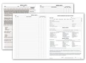 Four-Page Dental Exam Record, Without Treatment Plan