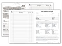 Four-Page Dental Exam Record, Without Treatment Plan