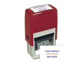 Self-Inking Plastic Date Stamp - Two Color