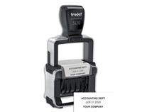 Self-Inking Metal Date Stamp - One Color