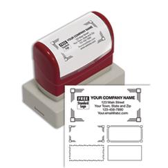 Pre-Inked Name and Address Stamp - 6 Lines, D2022L