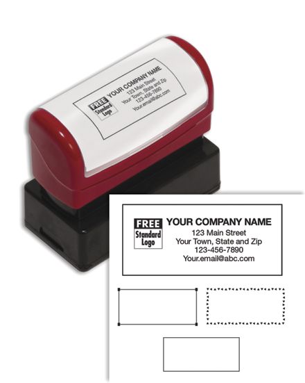 Pre-Inked Name and Address Stamp - 5 Lines