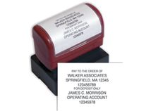 Pre-Inked Endorsement Stamp - Widely Accepted Layout